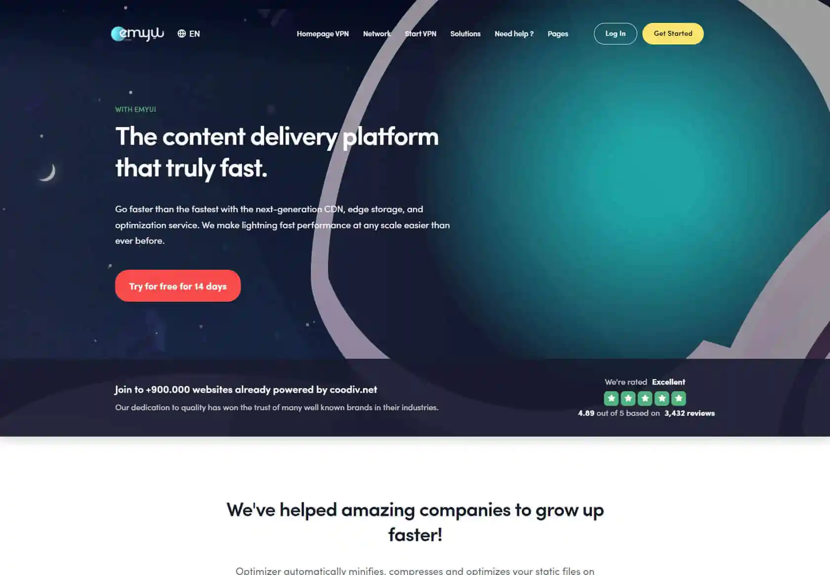 EMYUI WHMCS Client Theme - homepage