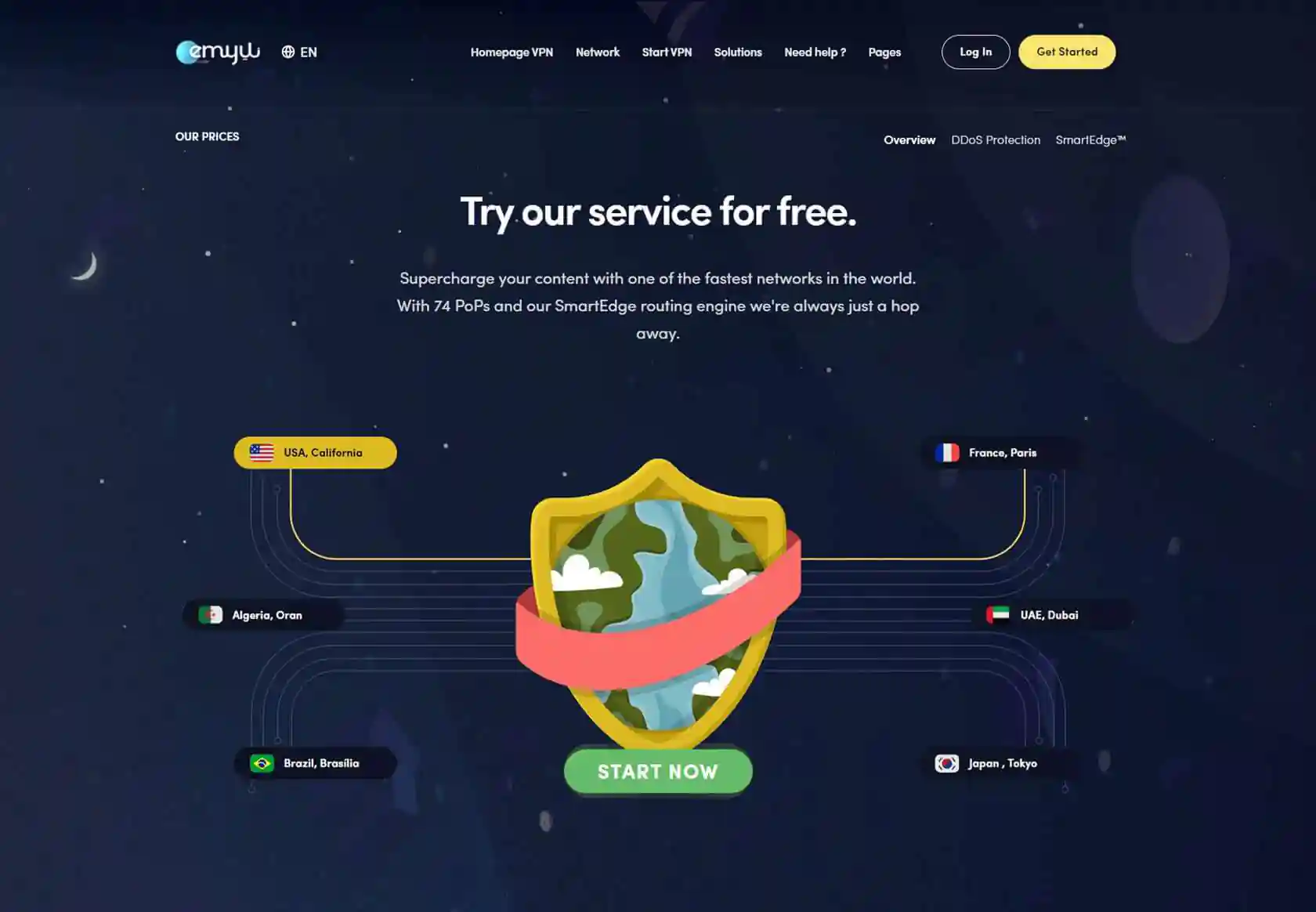 EMYUI WHMCS Client Theme - homepage